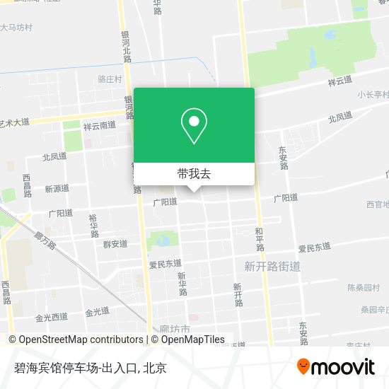 碧海宾馆停车场-出入口地图