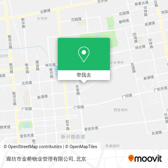 廊坊市金桥物业管理有限公司地图