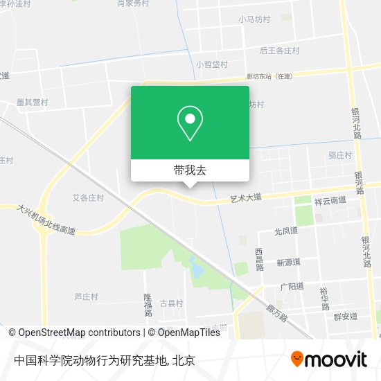 中国科学院动物行为研究基地地图