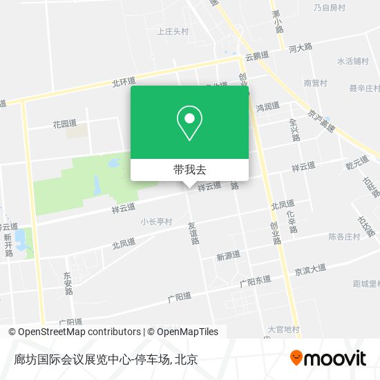 廊坊国际会议展览中心-停车场地图