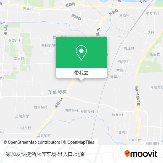 家加友快捷酒店停车场-出入口地图