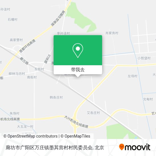 廊坊市广阳区万庄镇墨其营村村民委员会地图