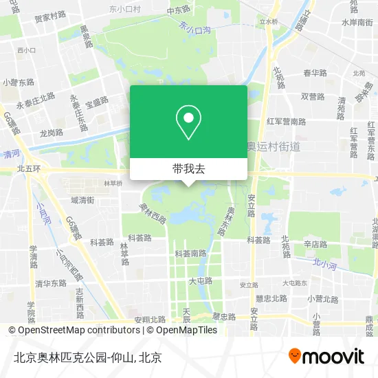 北京奥林匹克公园-仰山地图