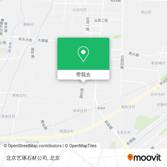 北京艺琢石材公司地图