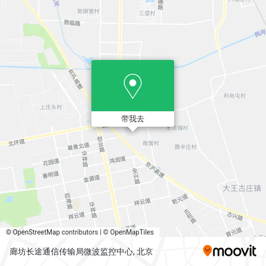 廊坊长途通信传输局微波监控中心地图