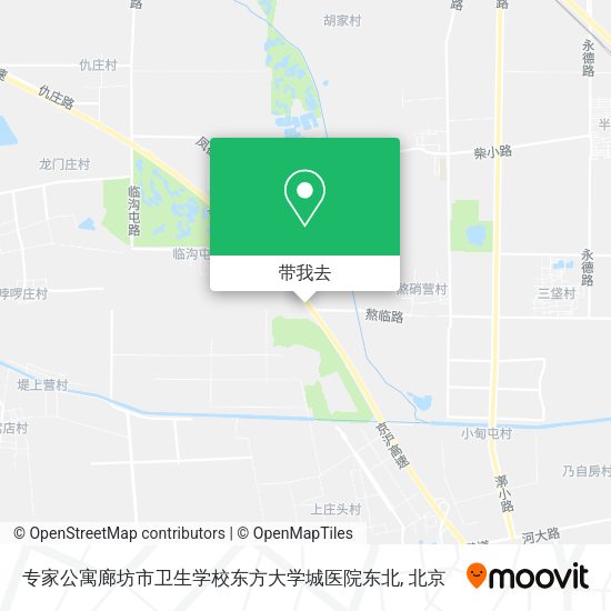 专家公寓廊坊市卫生学校东方大学城医院东北地图
