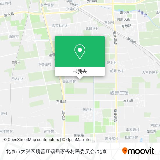 北京市大兴区魏善庄镇岳家务村民委员会地图