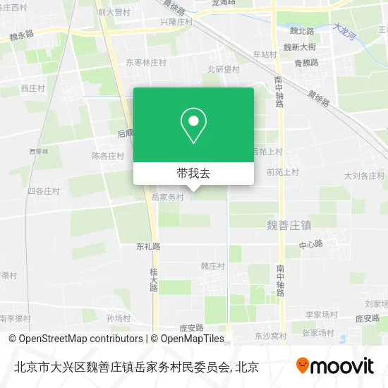北京市大兴区魏善庄镇岳家务村民委员会地图
