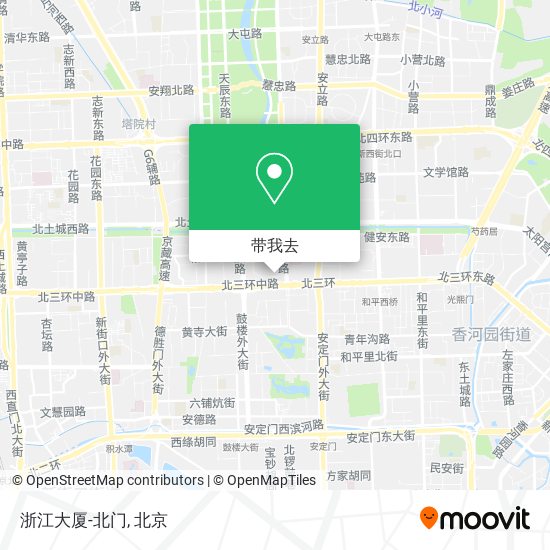 浙江大厦-北门地图