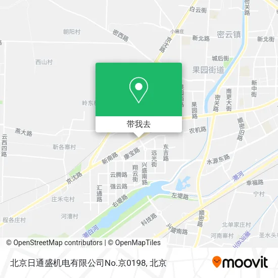 北京日通盛机电有限公司No.京0198地图