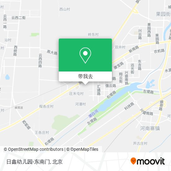日鑫幼儿园-东南门地图