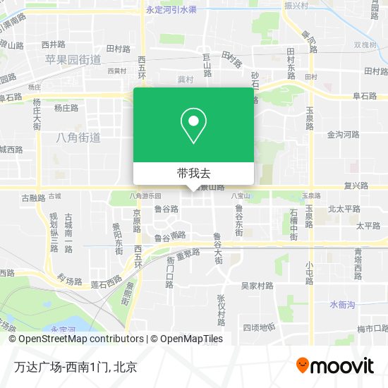 万达广场-西南1门地图
