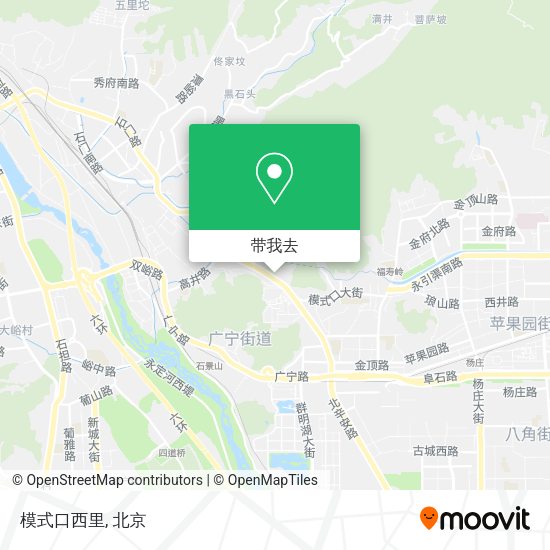 模式口西里地图