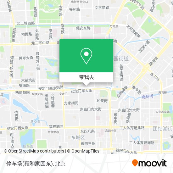停车场(雍和家园东)地图