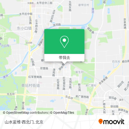 山水蓝维-西北门地图