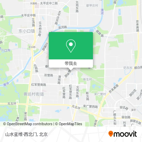 山水蓝维-西北门地图