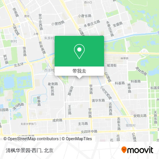 清枫华景园-西门地图