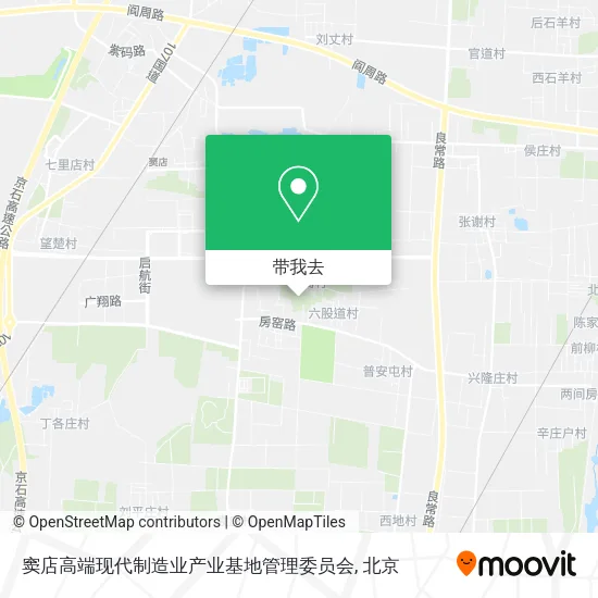 窦店高端现代制造业产业基地管理委员会地图