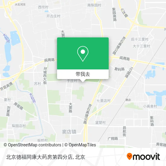 北京德福同康大药房第四分店地图