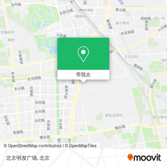 北京明发广场地图