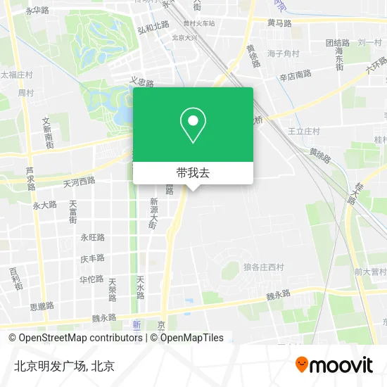 北京明发广场地图
