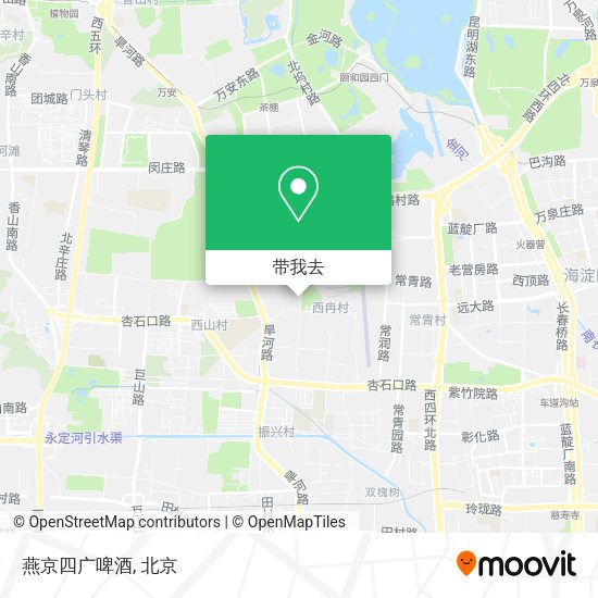 燕京四广啤酒地图