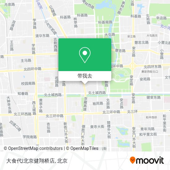 大食代|北京健翔桥店地图
