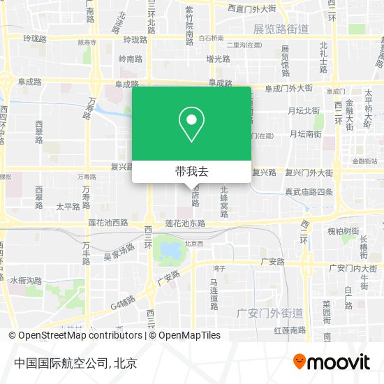 中国国际航空公司地图