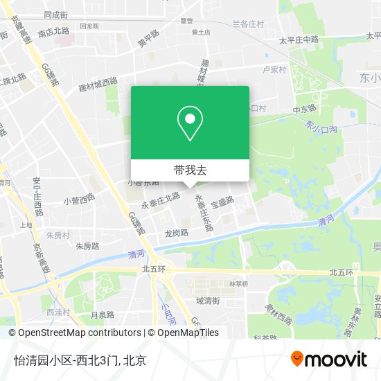 怡清园小区-西北3门地图
