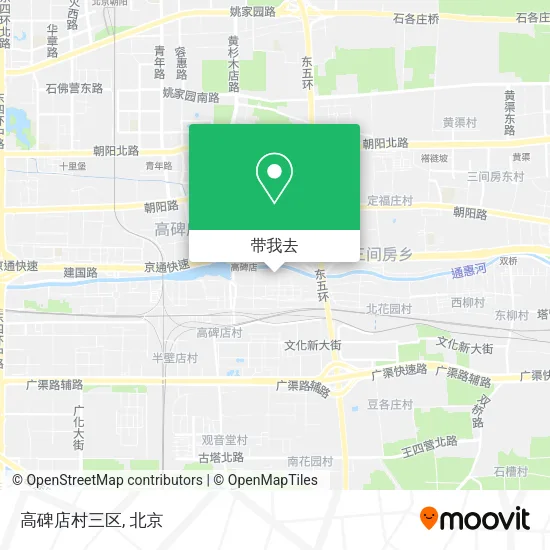 高碑店村三区地图