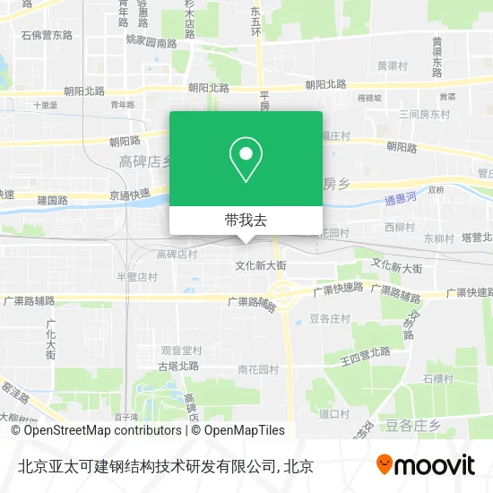 北京亚太可建钢结构技术研发有限公司地图