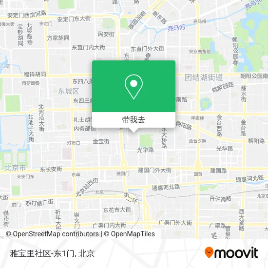 雅宝里社区-东1门地图