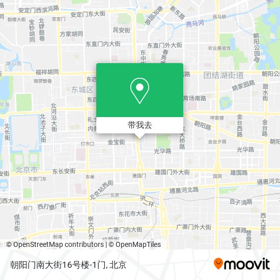 朝阳门南大街16号楼-1门地图
