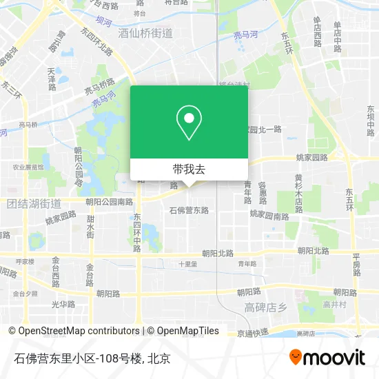 石佛营东里小区-108号楼地图