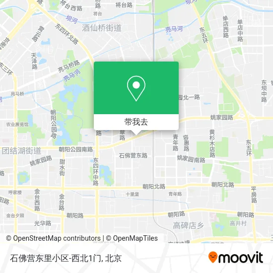 石佛营东里小区-西北1门地图
