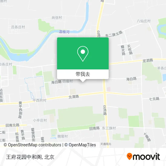 王府花园中和阁地图