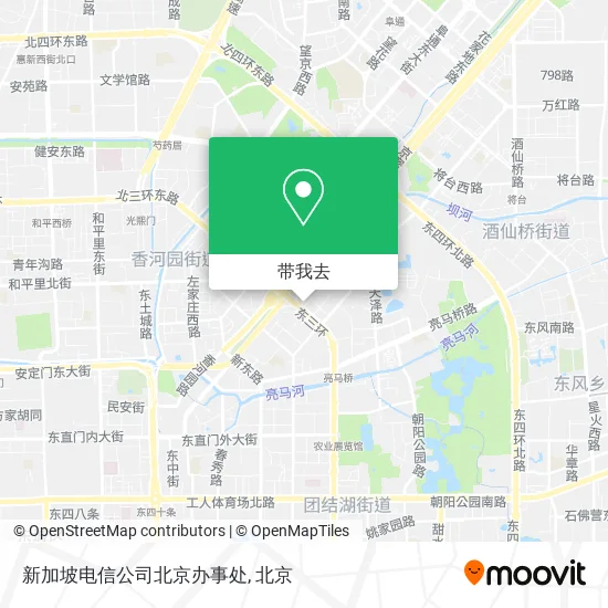新加坡电信公司北京办事处地图