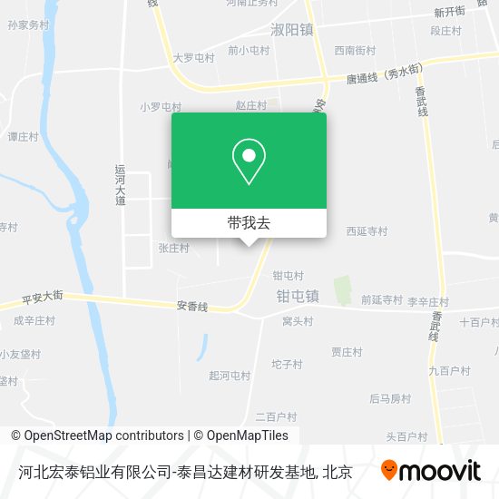 河北宏泰铝业有限公司-泰昌达建材研发基地地图