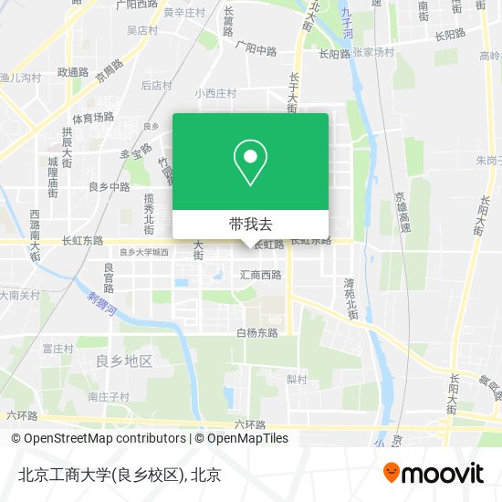 北京工商大学(良乡校区)地图