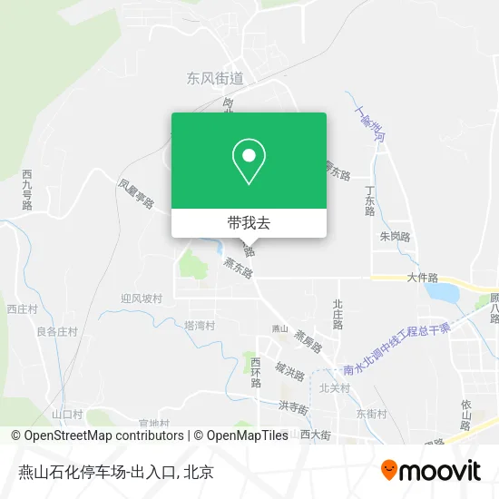 燕山石化停车场-出入口地图
