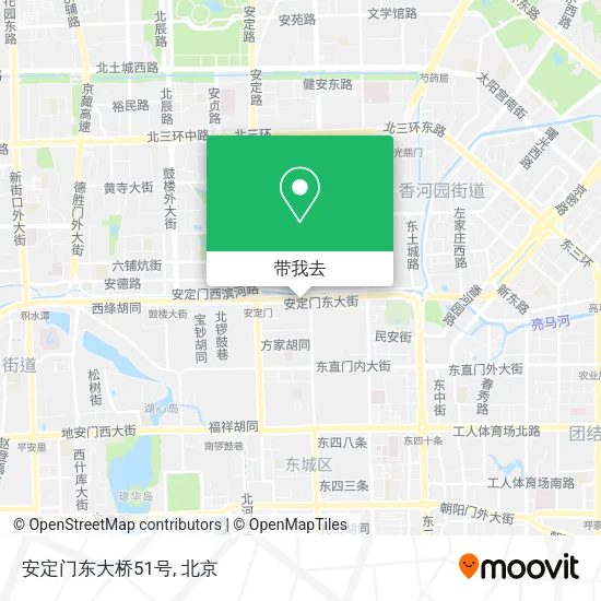 安定门东大桥51号地图