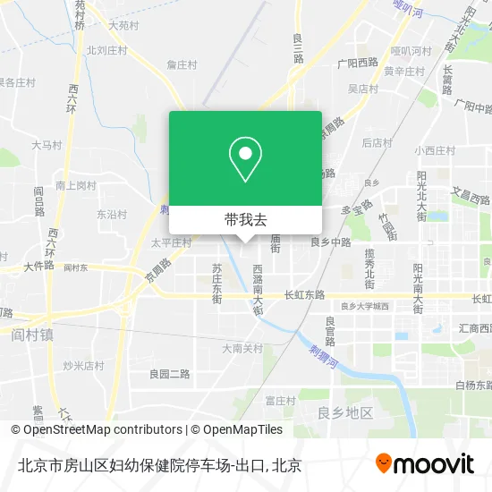 北京市房山区妇幼保健院停车场-出口地图