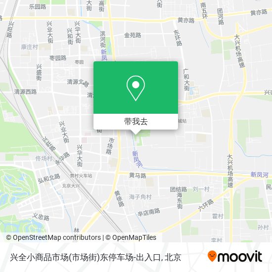 兴全小商品市场(市场街)东停车场-出入口地图