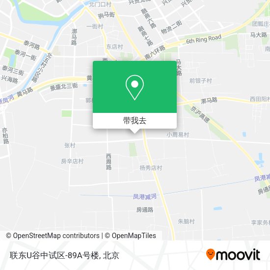 联东U谷中试区-89A号楼地图