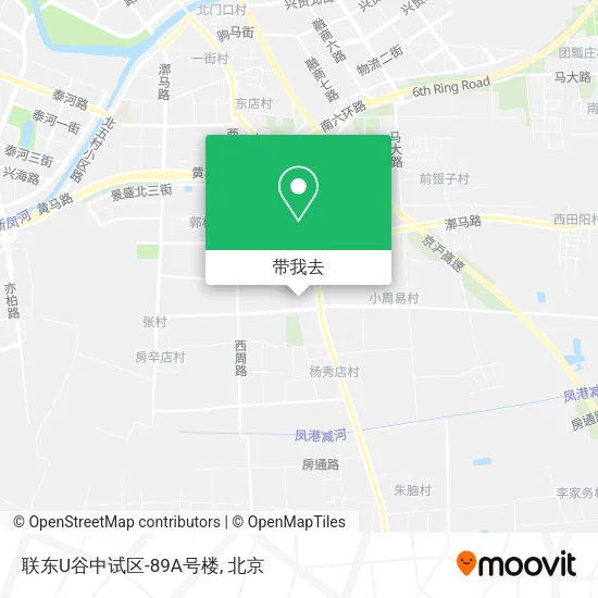 联东U谷中试区-89A号楼地图