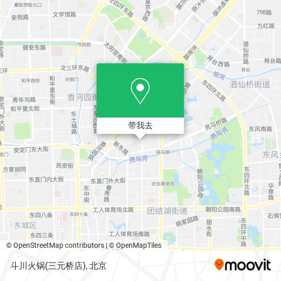 斗川火锅(三元桥店)地图