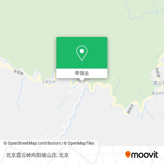 北京霞云岭向阳坡山庄地图