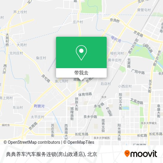 典典养车汽车服务连锁(房山政通店)地图