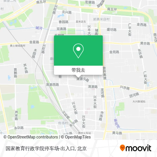 国家教育行政学院停车场-出入口地图