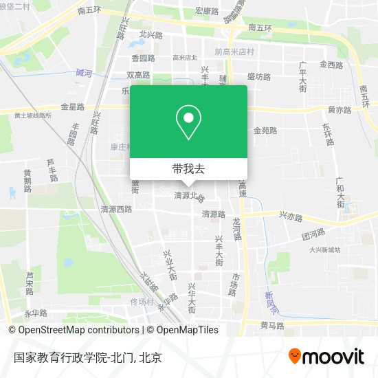 国家教育行政学院-北门地图